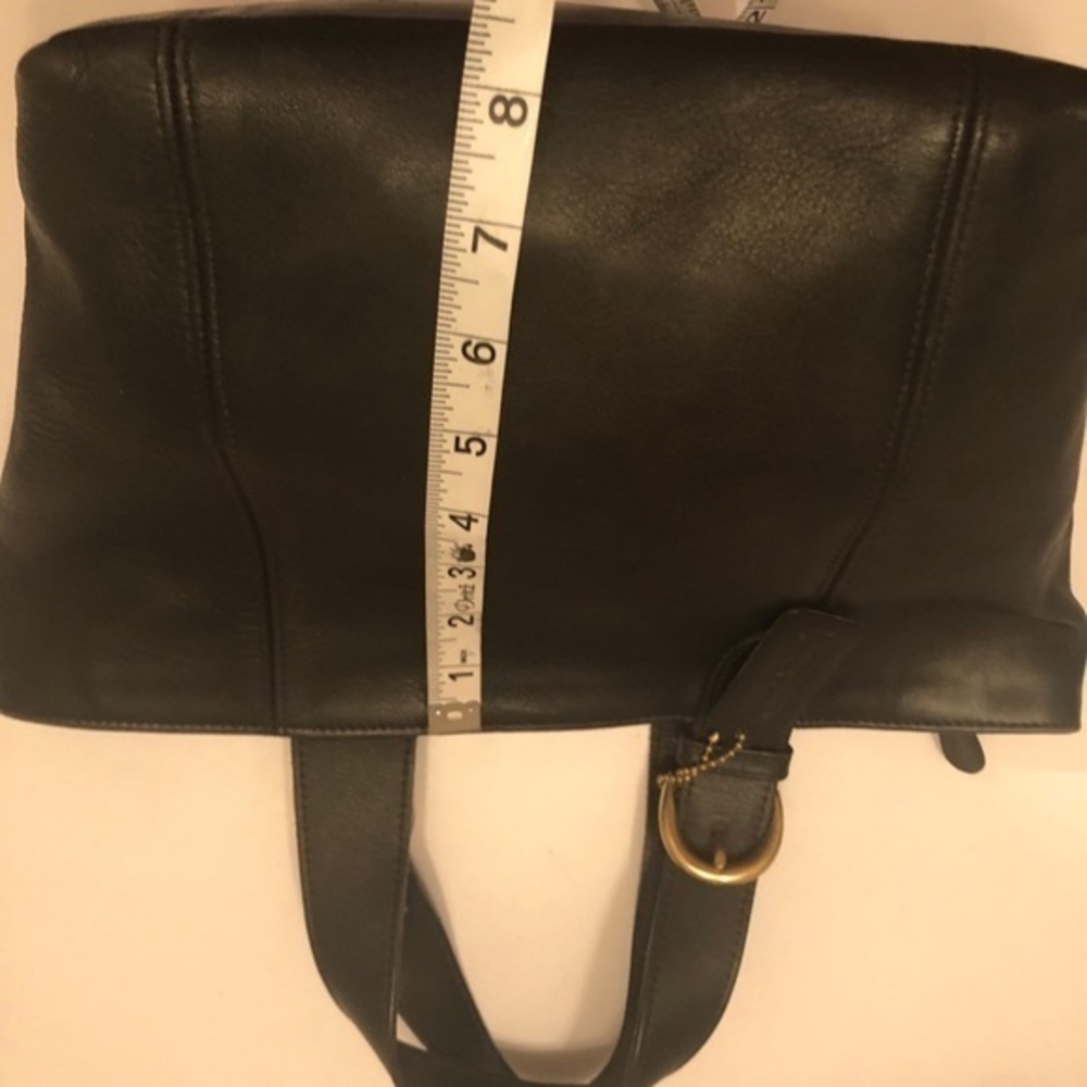 Coach vintage black leather tote waverly 4134 - Picture 11 of 16